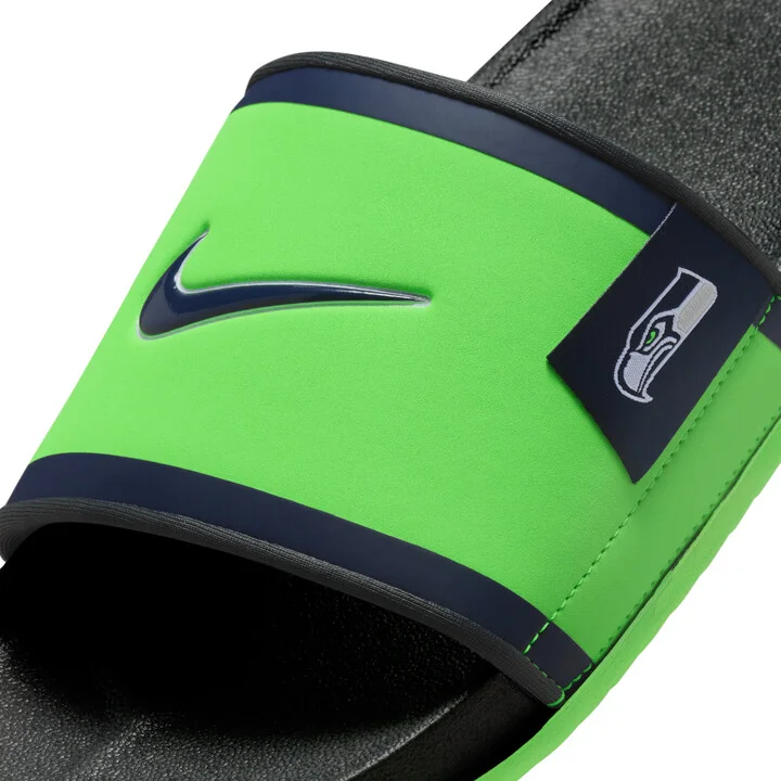 Nike Men's Offcourt (Seattle Seahawks) Offcourt Slides in Green | FN4466-300 - Image 6