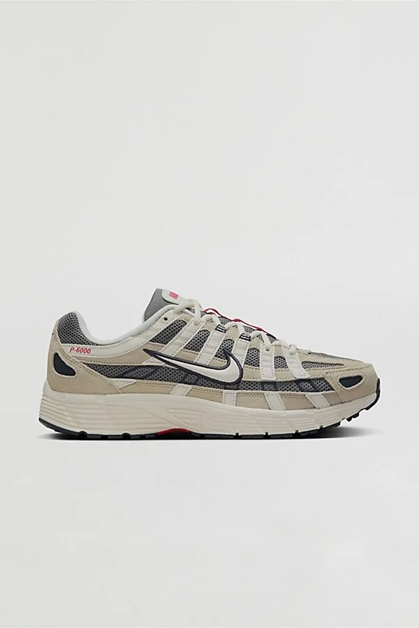 Nike Men's P-6000 Sneaker in Light Khaki/Pale Ivory/Thunder Blue