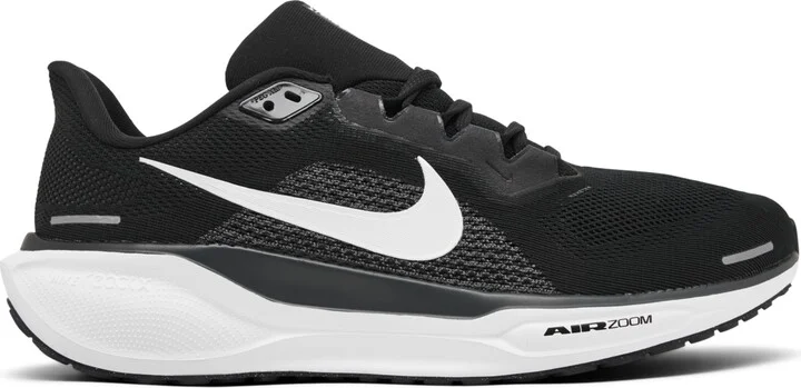 Nike Men's Pegasus 41 Wide Width Running Sneakers from Finish Line - Black/White - Image 2
