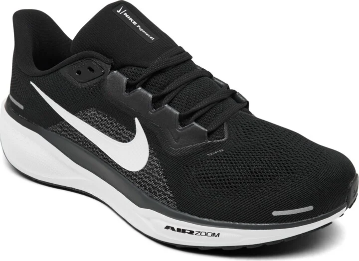 Nike Men's Pegasus 41 Wide Width Running Sneakers from Finish Line - Black/White