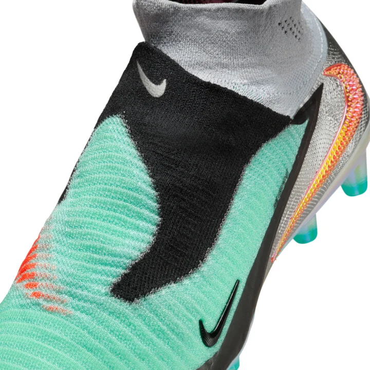 Nike Men's Phantom 6 High Elite Artificial-Grass Soccer Cleats in Grey | IH3985-001 - Image 8