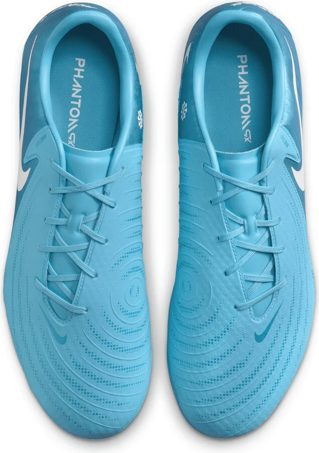 Nike Men's Phantom GX 2 Academy Artificial-Grass Low-Top Soccer Cleats in Blue | FJ2552-400 - Image 4
