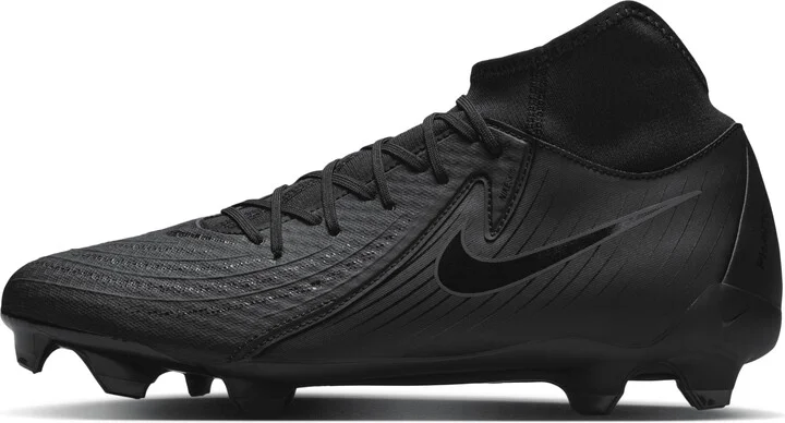 Nike Men's Phantom Luna 2 Academy Multi-Ground High-Top Soccer Cleats in Black | FD6725-002