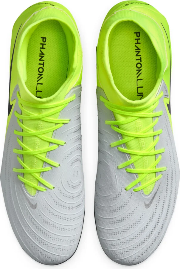 Nike Men's Phantom Luna 2 Academy Multi-Ground High-Top Soccer Cleats in Grey | FD6725-003 - Image 4