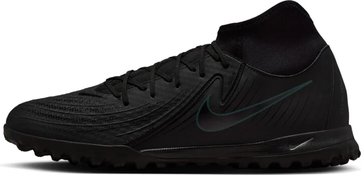 Nike Men's Phantom Luna 2 Academy Turf High-Top Soccer Shoes in Black | FJ2566-002