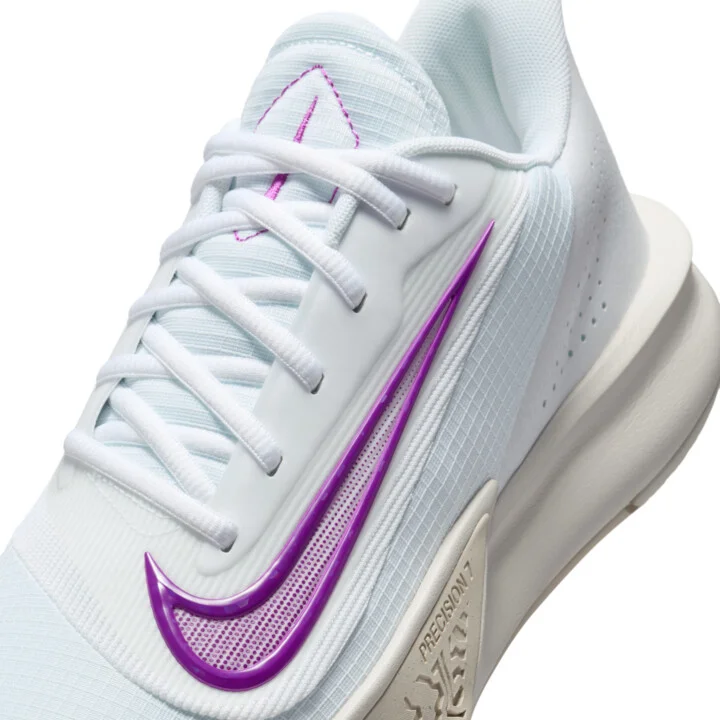 Nike Men's Precision 7 Basketball Shoes in White | HJ9153-100 - Image 7
