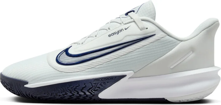 Nike Men's Precision 7 EasyOn Basketball Shoes in Grey | HJ9154-003
