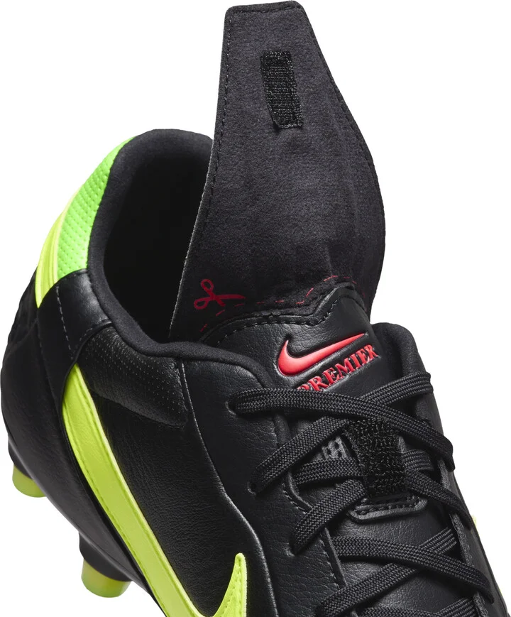 Nike Men's Premier 3 Firm-Ground Low-Top Soccer Cleats in Black | HM0265-008 - Image 10