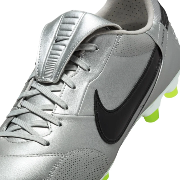 Nike Men's Premier 3 Firm-Ground Low-Top Soccer Cleats in Grey | HM0265-004 - Image 8