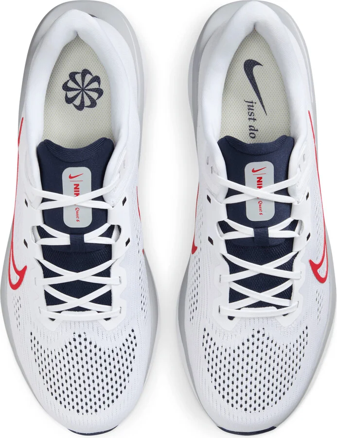 Nike Men's Quest 6 Road Running Shoes in White | FD6033-107 - Image 4