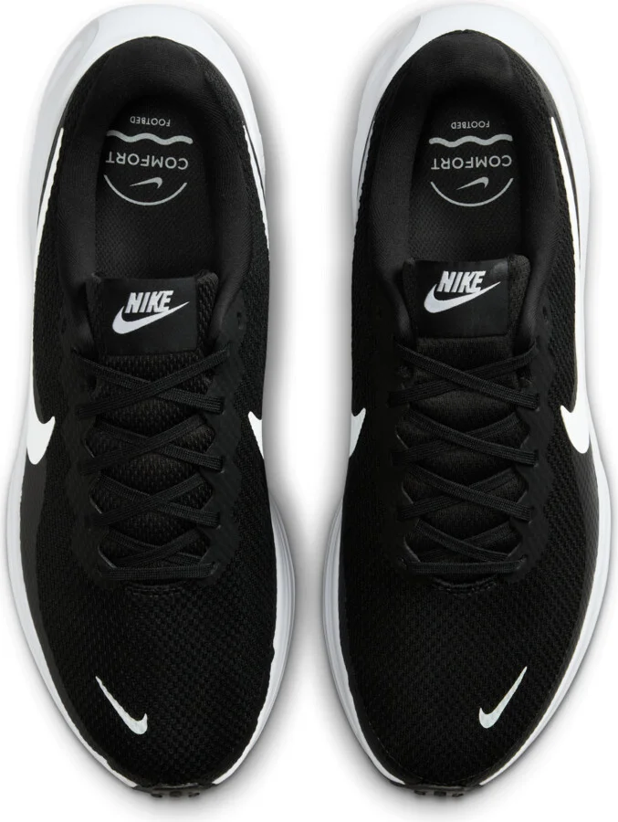 Nike Men's Revolution 8 Road Running Shoes (Extra Wide) in Black | HQ1996-001 - Image 4