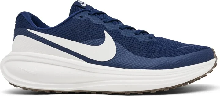 Nike Men's Revolution 8 Running Sneakers from Finish Line - Deep Royal, White - Image 2