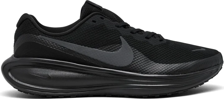 Nike Men's Revolution 8 Wide Width Running Sneakers from Finish Line - Black, Anthracite - Image 3