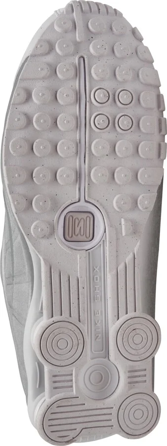 Nike Men's Shox R4 Casual Sneakers from Finish Line - White, Silver - Image 6