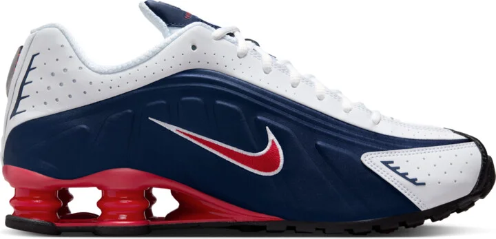 Nike Men's Shox R4 Shoes in Blue | HQ1988-400 - Image 3