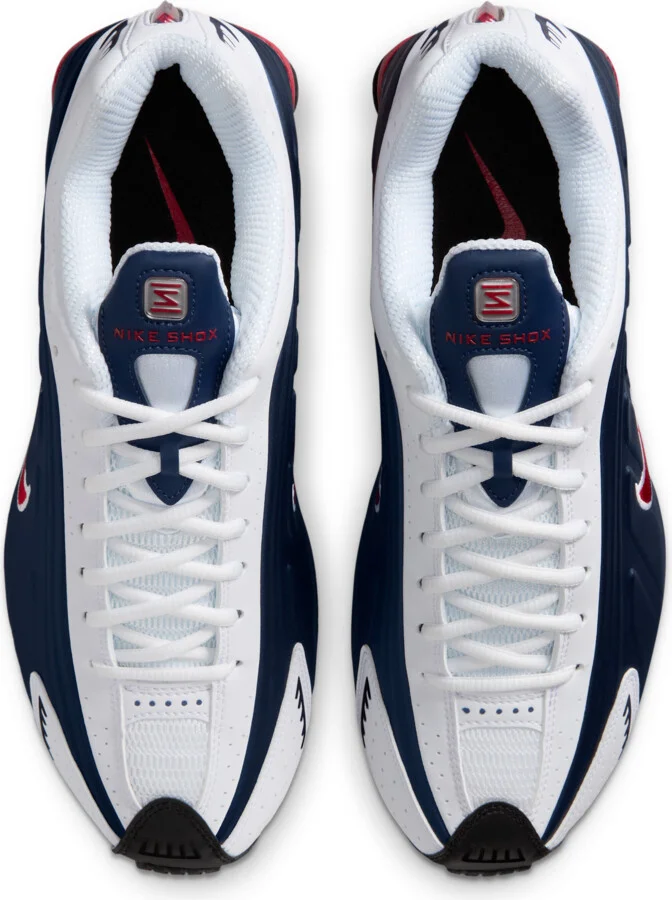 Nike Men's Shox R4 Shoes in Blue | HQ1988-400 - Image 4