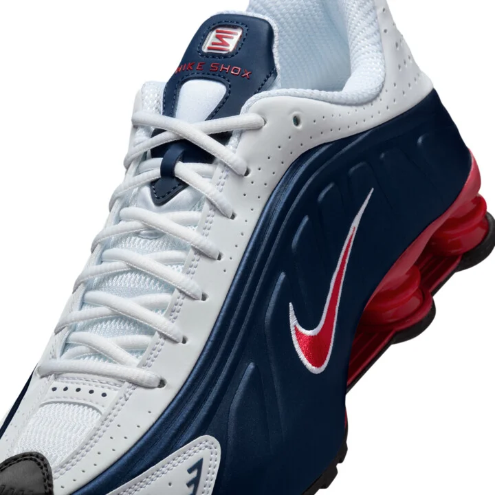 Nike Men's Shox R4 Shoes in Blue | HQ1988-400 - Image 7