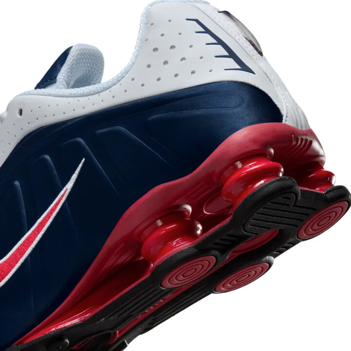 Nike Men's Shox R4 Shoes in Blue | HQ1988-400 - Image 8
