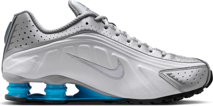 Nike Men's Shox R4 Shoes in Grey | HQ1988-005 - Image 3