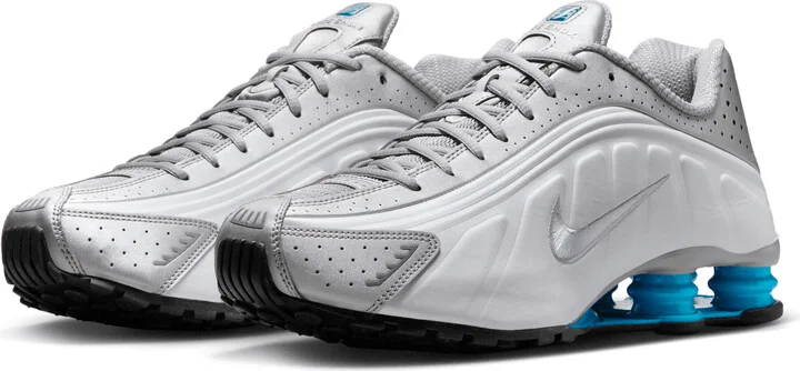 Nike Men's Shox R4 Shoes in Grey | HQ1988-005 - Image 5