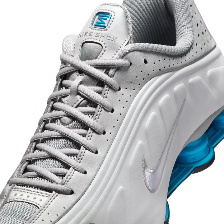 Nike Men's Shox R4 Shoes in Grey | HQ1988-005 - Image 7
