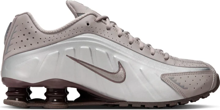 Nike Men's Shox R4 Shoes in Grey | HQ1988-200 - Image 3