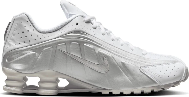 Nike Men's Shox R4 Shoes in White | HQ1988-101 - Image 3
