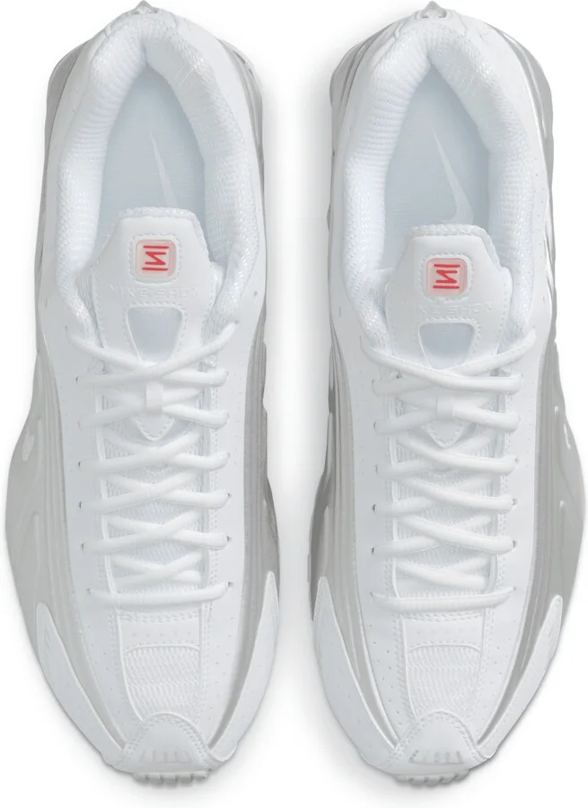 Nike Men's Shox R4 Shoes in White | HQ1988-101 - Image 4