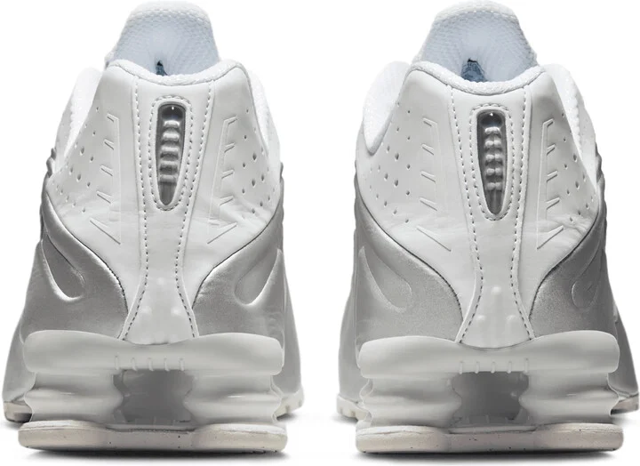 Nike Men's Shox R4 Shoes in White | HQ1988-101 - Image 6