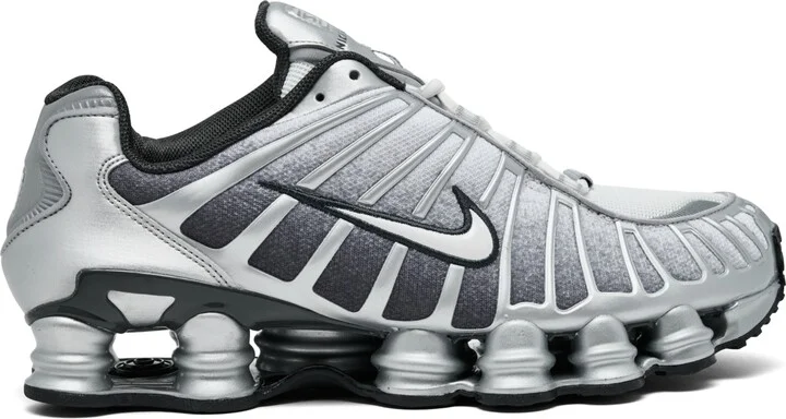 Nike Men's Shox Tl Casual Sneakers from Finish Line - Silver, White - Image 2