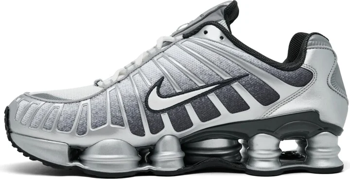 Nike Men's Shox Tl Casual Sneakers from Finish Line - Silver, White - Image 3
