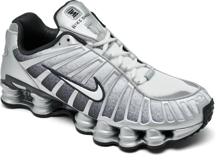 Nike Men's Shox Tl Casual Sneakers from Finish Line - Silver, White
