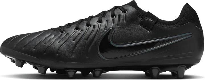 Nike Men's Tiempo Legend 10 Pro Artificial-Grass Low-Top Soccer Cleats in Black | DV4334-002