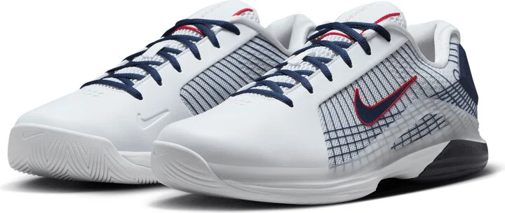 Nike Men's Vapor 12 Hypersmash Hard Court Tennis Shoes in White | HJ0549-100 - Image 5