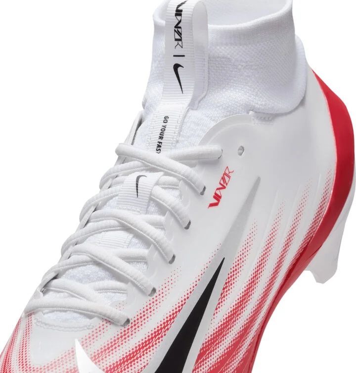 Nike Men's Vapor Pro 1 Football Cleats in White | FB3298-102 - Image 8