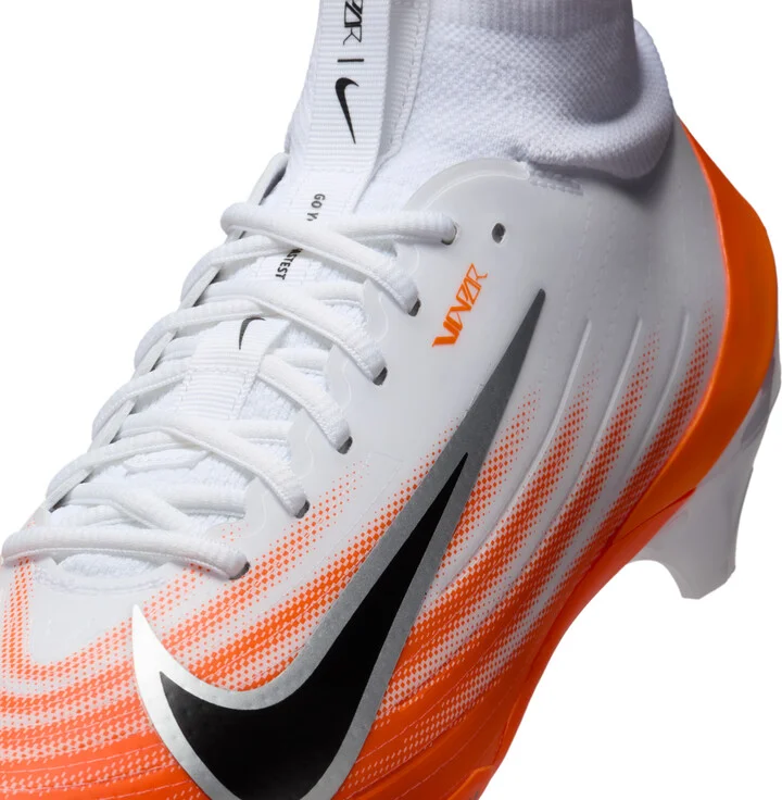 Nike Men's Vapor Pro 1 Football Cleats in White | HM8850-103 - Image 8