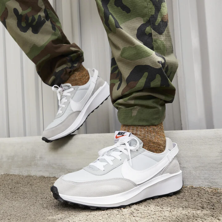 Nike Men's Waffle Debut Shoes in Grey | DH9522-003 - Image 2
