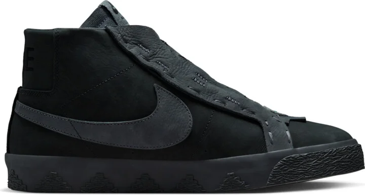 Nike Men's Zoom Blazer Mid Skate Shoes in Grey | FQ0792-001 - Image 3