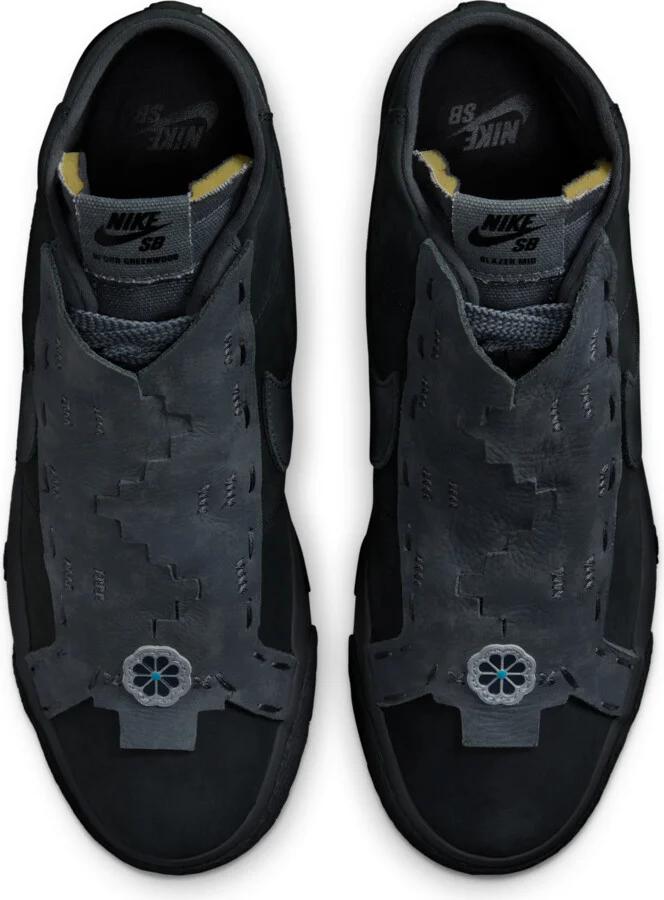 Nike Men's Zoom Blazer Mid Skate Shoes in Grey | FQ0792-001 - Image 4