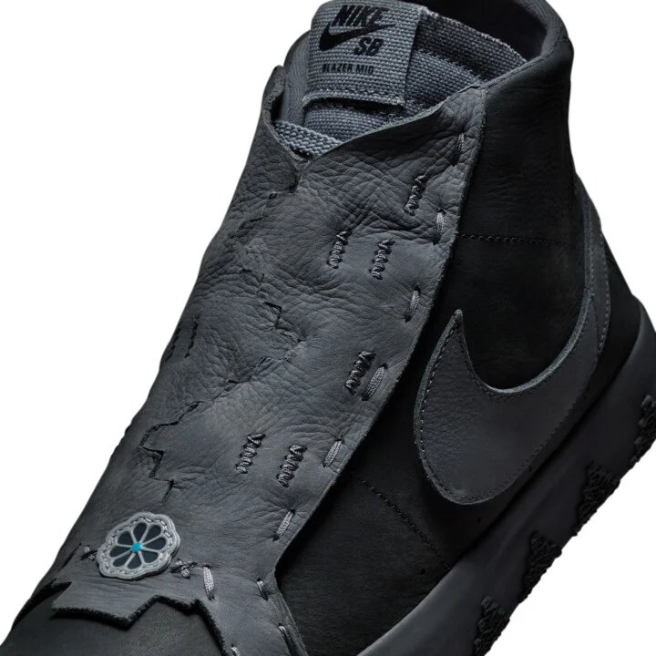 Nike Men's Zoom Blazer Mid Skate Shoes in Grey | FQ0792-001 - Image 7