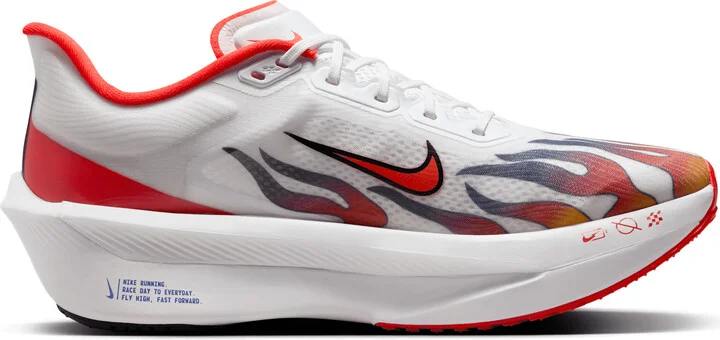 Nike Men's Zoom Fly 6 PRM Road Racing Shoes in White | HQ3498-100 - Image 3