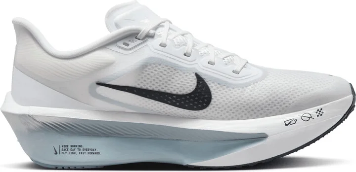 Nike Men's Zoom Fly 6 Road Racing Shoes in White | FN8454-104 - Image 3
