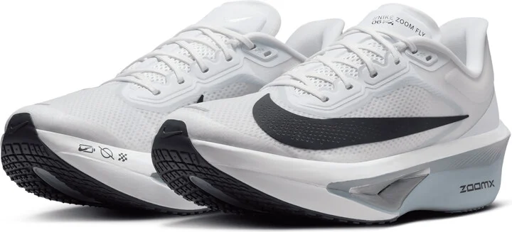 Nike Men's Zoom Fly 6 Road Racing Shoes in White | FN8454-104 - Image 5
