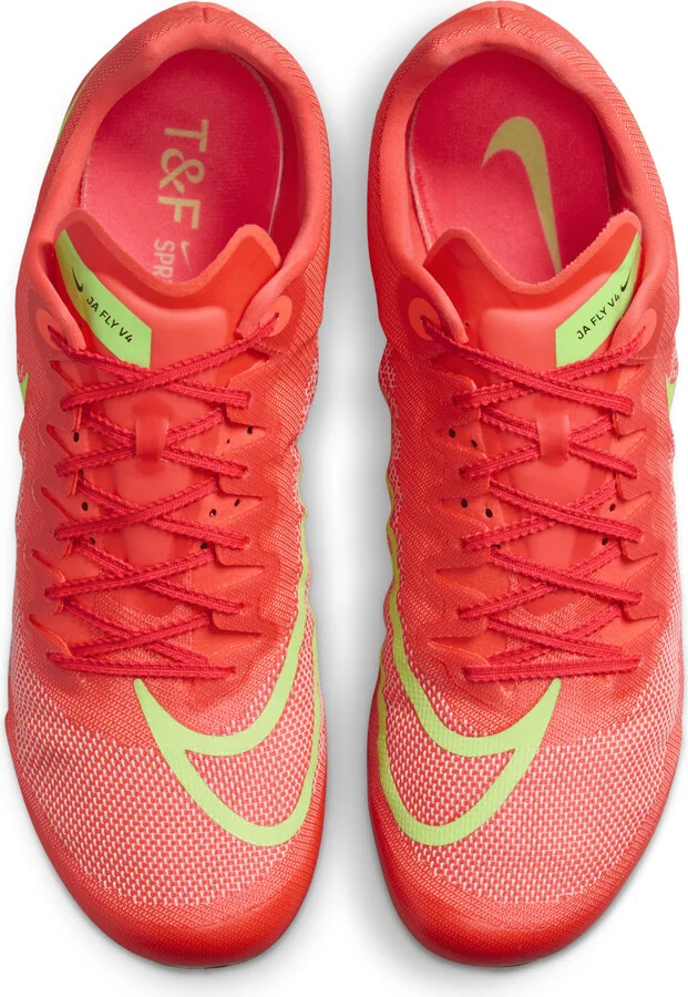 Nike Men's Zoom Ja Fly 4 Track & Field Sprinting Spikes in Red | DR2741-601 - Image 4