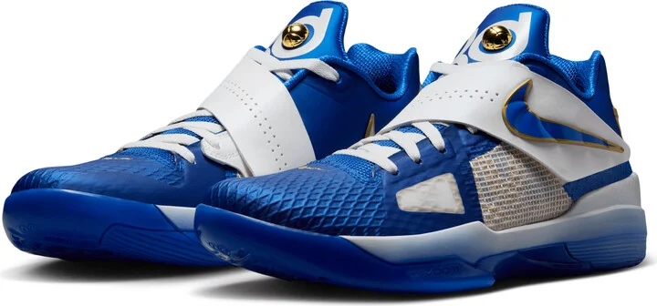 Nike Men's Zoom KD 4 Shoes in Blue | FZ3540-400 - Image 5