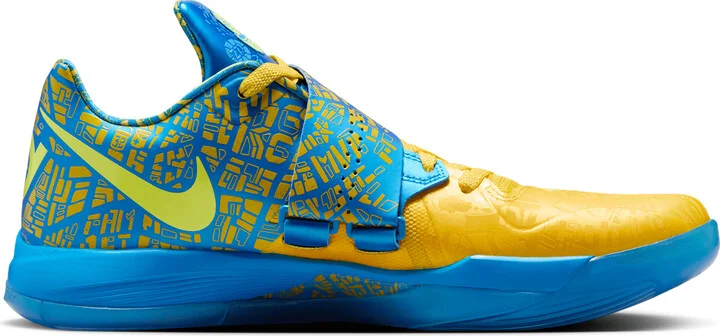 Nike Men's Zoom KD 4 Shoes in Blue | FZ5916-400 - Image 3
