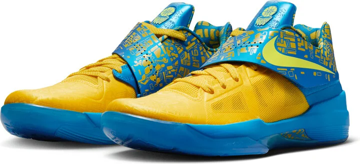 Nike Men's Zoom KD 4 Shoes in Blue | FZ5916-400 - Image 5