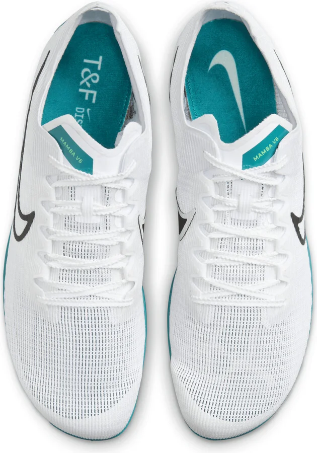 Nike Men's Zoom Mamba 6 Track & Field Distance Spikes in White | DR2733-102 - Image 4
