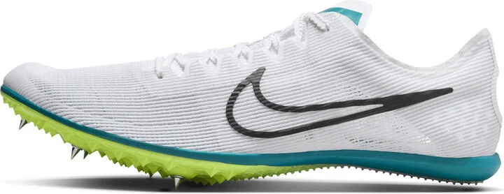 Nike Men's Zoom Mamba 6 Track & Field Distance Spikes in White | DR2733-102