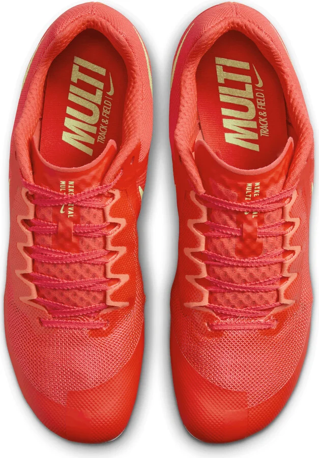 Nike Men's Zoom Rival Multi Track & Field Multi-Event Spikes in Red | FZ9664-600 - Image 4